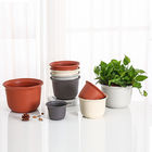 31cm Cross Grooved Round Outdoor Resin Bonsai Flower Pots