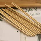 Pointed Ended 20cm Organic Biodegradable OD12 Bamboo Drinking Straws