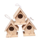 Burlywood Wooden Birdhouses To Decorate Garden Yard Tools