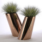 Sideling Cylinder 2pcs Stainless Planter Surface Mirror Surface Or Brushed