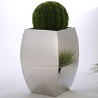 Mirror Surface Shopping Mall Decoration Ss Planter Pots 3.0mm Thickness