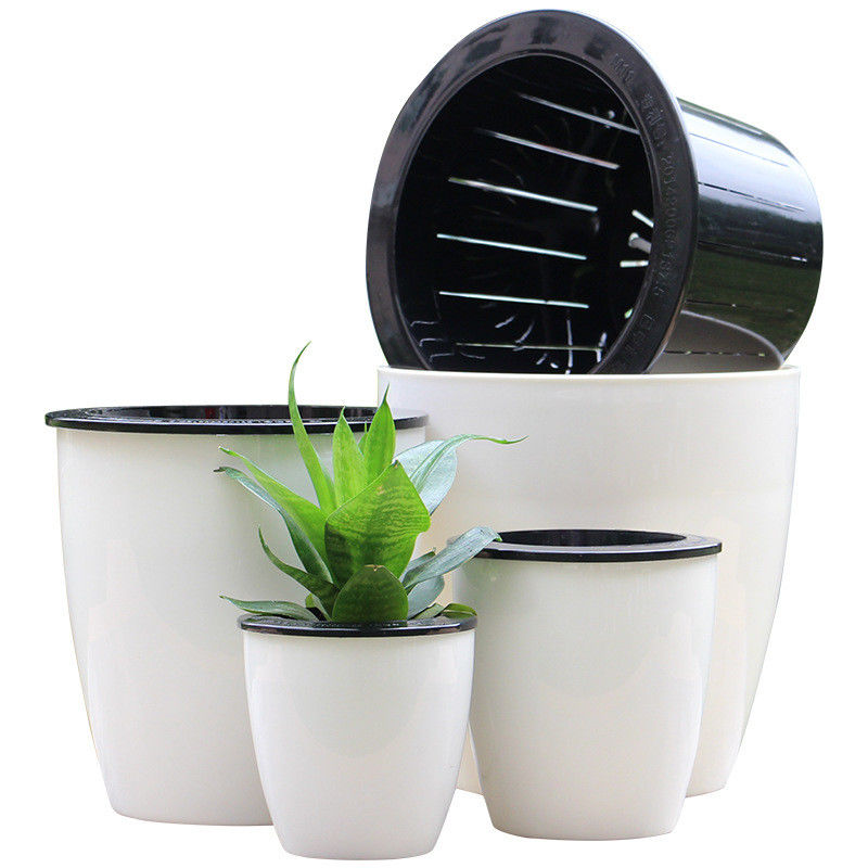 OD12 13cm Height Round Wick Rope Self Watering Houseplant Pots