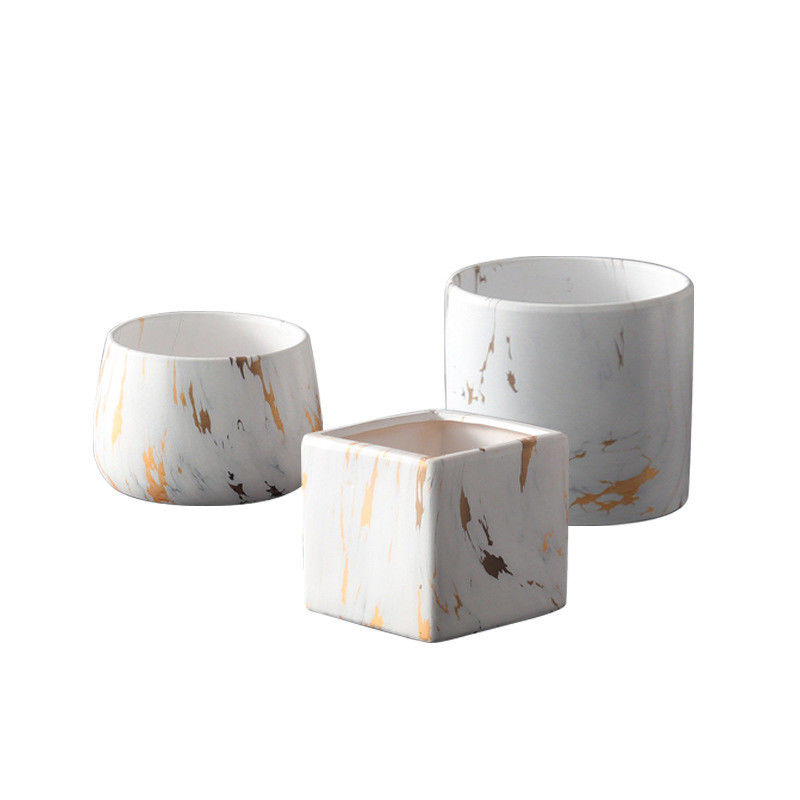 Nordic indoor cup 9cm small succulent white ceramic flower pots