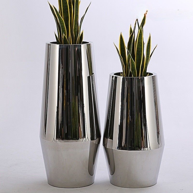 70cm And 90cm High Paint Odm Stainless Steel Pot Planter